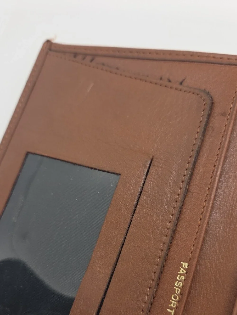 Bosca Nappa Calf Brown Leather Men's Wallet Organizer with Snap Closure
